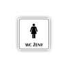 Cedule wc ženy | Piktogram (čtverec)