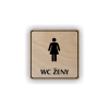 Cedule wc ženy | Piktogram (čtverec)