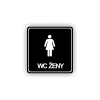 Cedule wc ženy | Piktogram (čtverec)