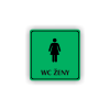 Cedule wc ženy | Piktogram (čtverec)