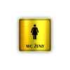 Cedule wc ženy | Piktogram (čtverec)