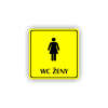 Cedule wc ženy | Piktogram (čtverec)