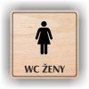 Cedule wc ženy – plast (piktogram)