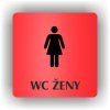 Cedule wc ženy – plast (piktogram)