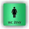 Cedule wc ženy – plast (piktogram)