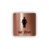 Cedule wc ženy | Piktogram (čtverec)