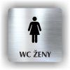 Cedule wc ženy | Piktogram (čtverec)