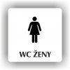 Cedule wc ženy – plast (piktogram)