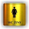 Cedule wc ženy – plast (piktogram)