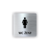 Cedule wc ženy | Piktogram (čtverec)