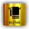 Cedule ručník – plast (piktogram)