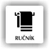 Cedule ručník – plast (piktogram)