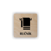 Cedule ručník | Piktogram (čtverec)