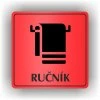 Cedule ručník – plast (piktogram)