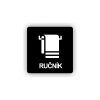 Cedule ručník | Piktogram (čtverec)