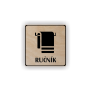Cedule ručník | Piktogram (čtverec)