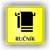 Cedule ručník – plast (piktogram)