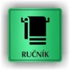 Cedule ručník – plast (piktogram)