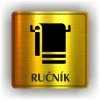 Cedule ručník – plast (piktogram)