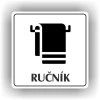 Cedule ručník – plast (piktogram)