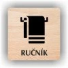 Cedule ručník – plast (piktogram)