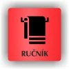 Cedule ručník – plast (piktogram)