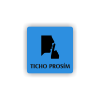 Cedule ticho prosím | Piktogram (čtverec)