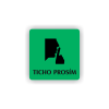 Cedule ticho prosím | Piktogram (čtverec)