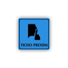 Cedule ticho prosím | Piktogram (čtverec)