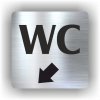 Piktogram - WC ŠIPKA V LEVO DOLŮ