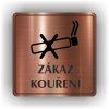 Cedule zákaz kouření – plast (piktogram)