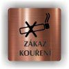Cedule zákaz kouření – plast (piktogram)
