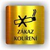 Cedule zákaz kouření – plast (piktogram)