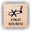 Cedule zákaz kouření – plast (piktogram)