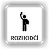 Cedule rozhodčí – plast (piktogram)