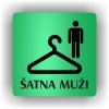Cedule šatna muži – plast (piktogram)