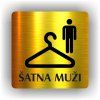 Cedule šatna muži – plast (piktogram)