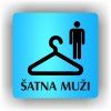 Cedule šatna muži – plast (piktogram)