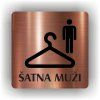 Cedule šatna muži – plast (piktogram)