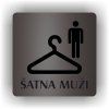 Cedule šatna muži – plast (piktogram)