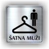 Cedule šatna muži – plast (piktogram)