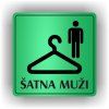 Cedule šatna muži – plast (piktogram)