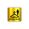 Cedule šatna muži | Piktogram (čtverec)