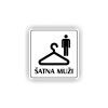 Cedule šatna muži | Piktogram (čtverec)