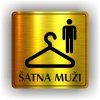 Cedule šatna muži – plast (piktogram)