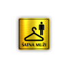 Cedule šatna muži | Piktogram (čtverec)
