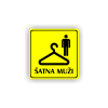Cedule šatna muži | Piktogram (čtverec)