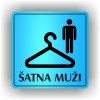 Cedule šatna muži – plast (piktogram)