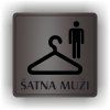 Cedule šatna muži – plast (piktogram)