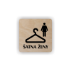 Cedule šatna ženy | Piktogram (čtverec)